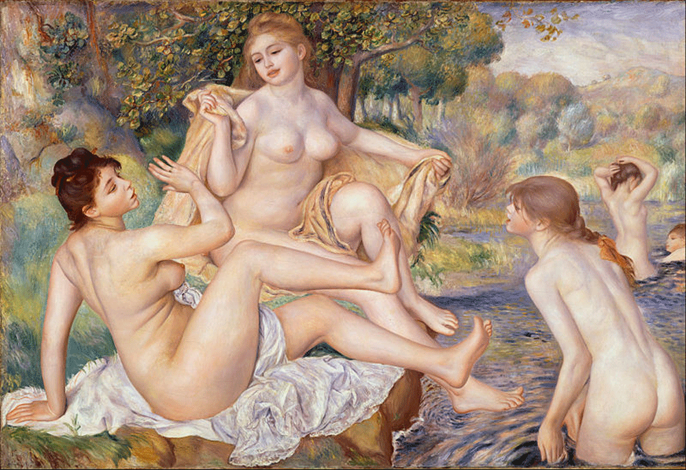 Las grandes bañistas (1884-1887). Museo de arte de Filadelfia.