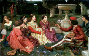 Carpe diem , topicos del renaciemiento, J. W. Waterhouse: El Decameron