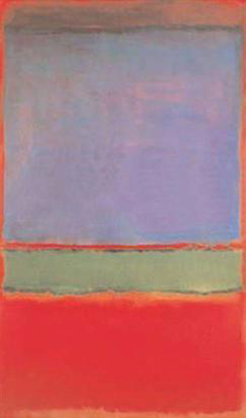 Mark Rothko: N. 6: Violeta, Verde y Rojo (1951), óleo sobre lienzo, Colección privada.