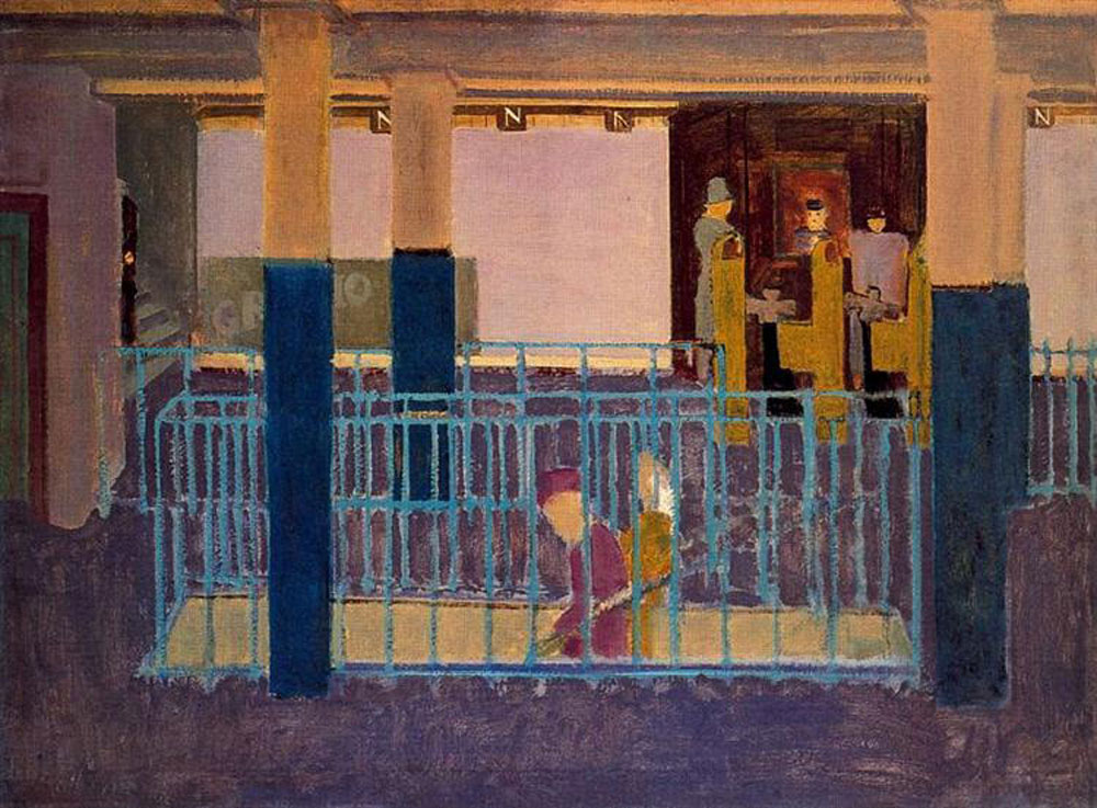 Mark Rothko: Entrada al metro (1938), óleo sobre lienzo, Colección privada.