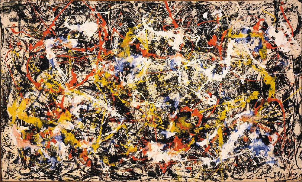 Jackson Pollock: Convergencia (1952). Óleo sobre lienzo. Galería de arte Albright–Knox, Buffalo, Nueva York.