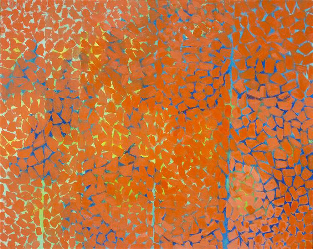 Alma Thomas: Hojas de otoño ondeando en la brisa (1973), acrílico sobre lienzo, Smithsonian American Art Museum.