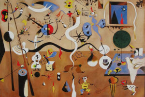 Joan Miró: El Carnaval de Arlequín (1924-25), óleo sobre lienzo, Albright-Knox Art Gallery, Buffalo (EEUU).