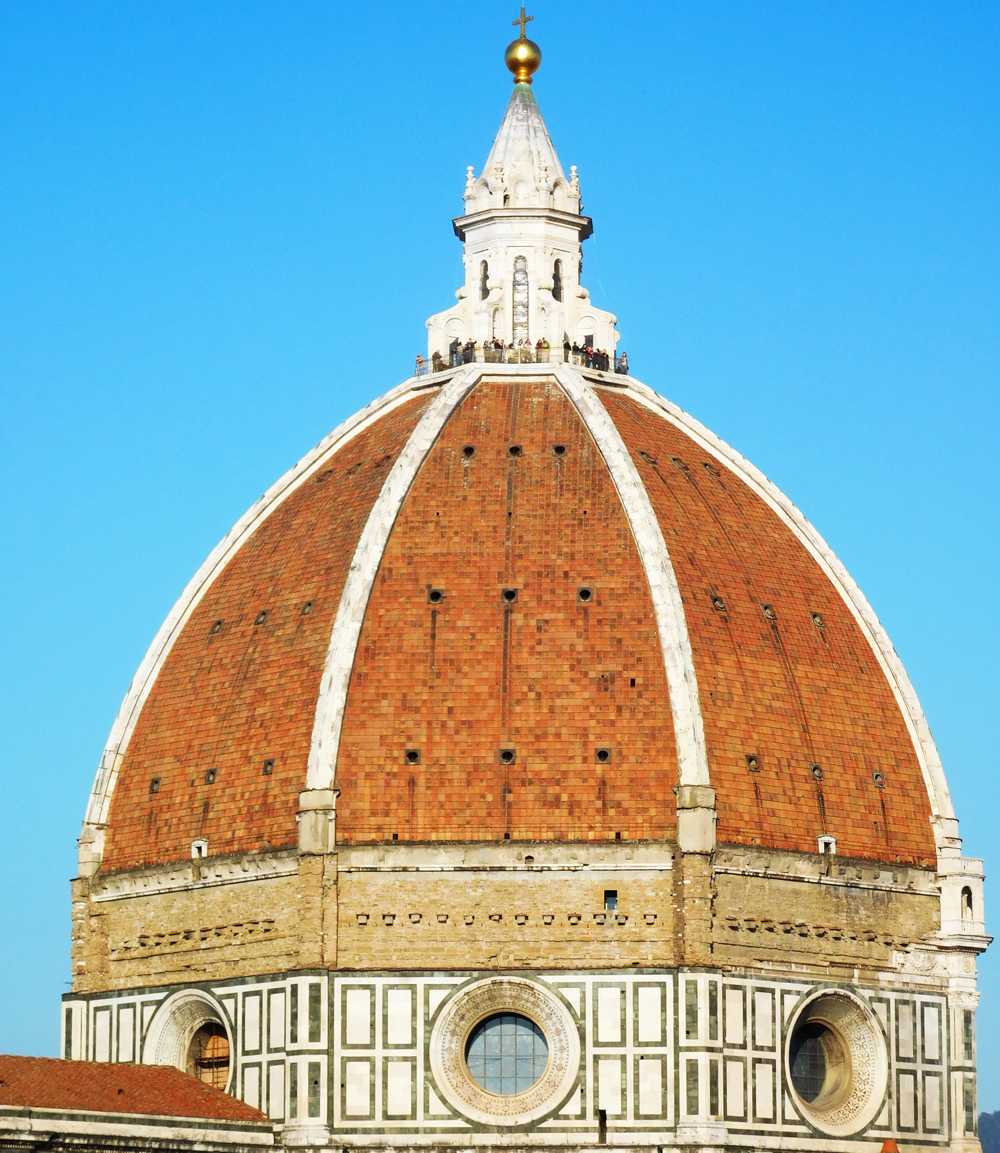 Filippo Brunelleschi: Cúpula de la catedral Santa María del Fiore de Florencia (1420-1434), en cuya realización planteamiento también participó Lorenzo Ghiberti.