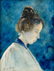Hilma af Klint: Autorretrato (fecha desconocida) óleo sobre lienzo.