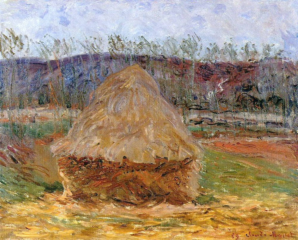 Claude Monet: Almiar cerca de Giverny (1889) óleo sobre lienzo, Museo Pushkin, Moscú.