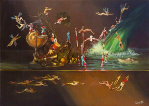 Dmytro Kavsan: Acróbatas (2010) Colección privada.