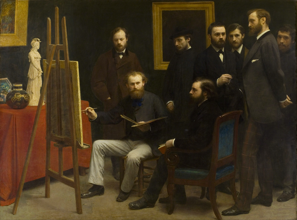Henri Fantin-Latour: Un atelier aux Batignolles (1870) Musée d’Orsay, Paris.