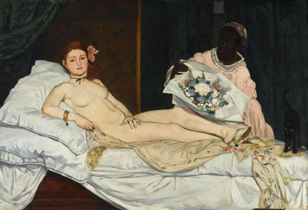 Édouard Manet: Olympia (1863) óleo sobre lienzo, Museo de Orsay, Paris.