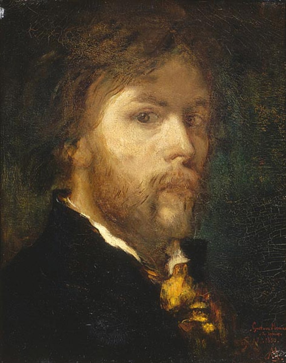 Gustave Moreau: Autorretrato (1850) óleo sobre lienzo, Museo Gustave Moreau, París.