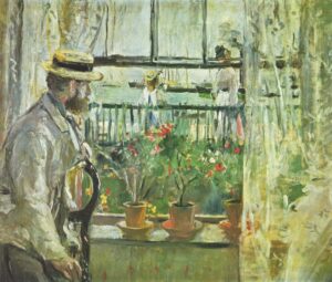 Berhte Morisot: Eugène Manet en la Isla de Wight (1875) óleo sobre lienzo, Musée Marmottan Monet, París.