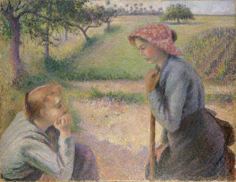 Dos jóvenes campesinas (1891-92) óleo sobre lienzo, Metropolitan Museum of Art, Nueva York.