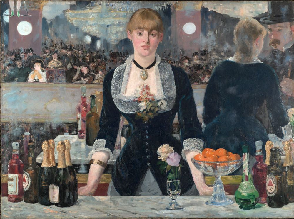 Édouard Manet: Un bar del Folies-Bergère (1882) óleo sobre tela, Courtauld Institute of Art, Londres.